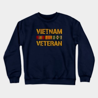 Vietnam Veteran Award Ribbons 1960 Crewneck Sweatshirt